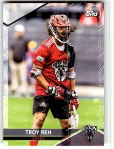 2022 Topps Premier Lacrosse League PLL card TROY REH 115 - Picture 1 of 2
