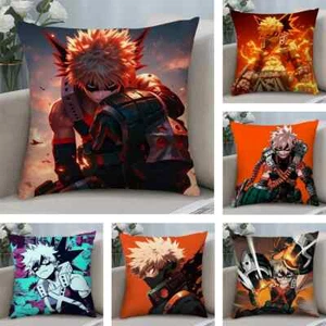 K-Katsuki Bakugo MHA Pillow Case Short Plush Pillow Covers Gift Cushion Cover - Picture 1 of 30