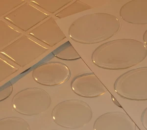 Adesivo Cabochon a Cupola Autoadesivo Rotondo, Quadrato o Ovale Resina Epossidica Trasparente, Adesivo - Foto 1 di 3