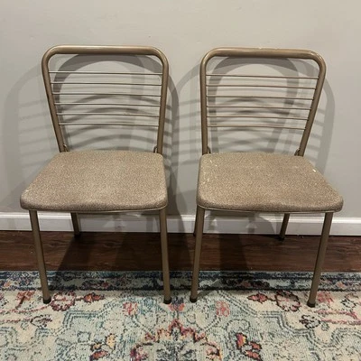 Juego de 2 sillas plegables Hamilton Cosco Fashionfold Mid Century tono cobre/marrón Foto 1 de 4