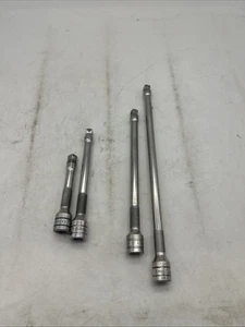 Snap On 4 Piece 3/8" Drive Knurled Wobble Extension Set - Picture 1 of 6