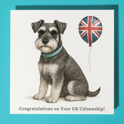 Congratulations on Your UK Citizenship Card Personalised Dog Card & Envelope - Image 1 of 4