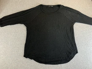Femme by Tresics Top Damen XL schwarz abgerundeter Saum 3/4 Raglanärmel Performance - Bild 1 von 7