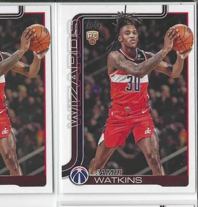 2025-26 Topps Basketball Jamir Watkins Rookie Base #244 Washington Wizards RC - Bild 1 von 2