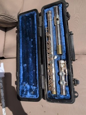 Selmer brand  flute with hard case. Made in USA - Image 1 of 4