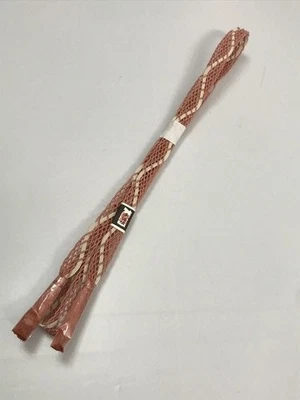 Nueva ropa de verano Obi-jime de seda pura patrón a rayas de color Akebono Foto 1 de 4