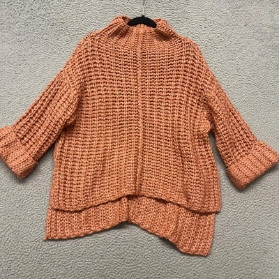 Suéter Anthropologie Mujer S Lana Mezcla Alpaca Grueso Gran Tamaño Cuadrado Foto 1 de 4