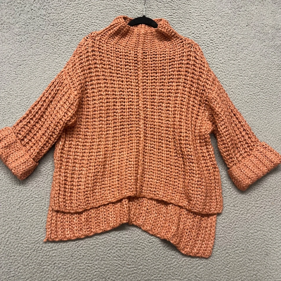 Suéter Anthropologie Mujer S Lana Mezcla Alpaca Grueso Gran Tamaño Cuadrado Foto 1 de 4