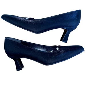 Stuart Weitzman Damen Pumps Größe 9,5 schwarz Glanz Leder Abend formell * - Bild 1 von 9