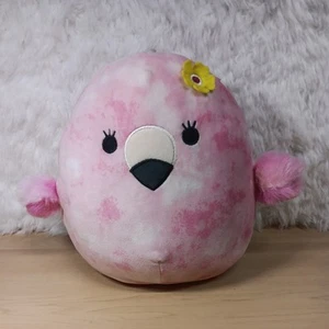 Squishmallows 8” COOKIE Flamenco con Flor 2021 Rosa Tie-Dye Juguete de Peluche Suave (G17) - Imagen 1 de 4