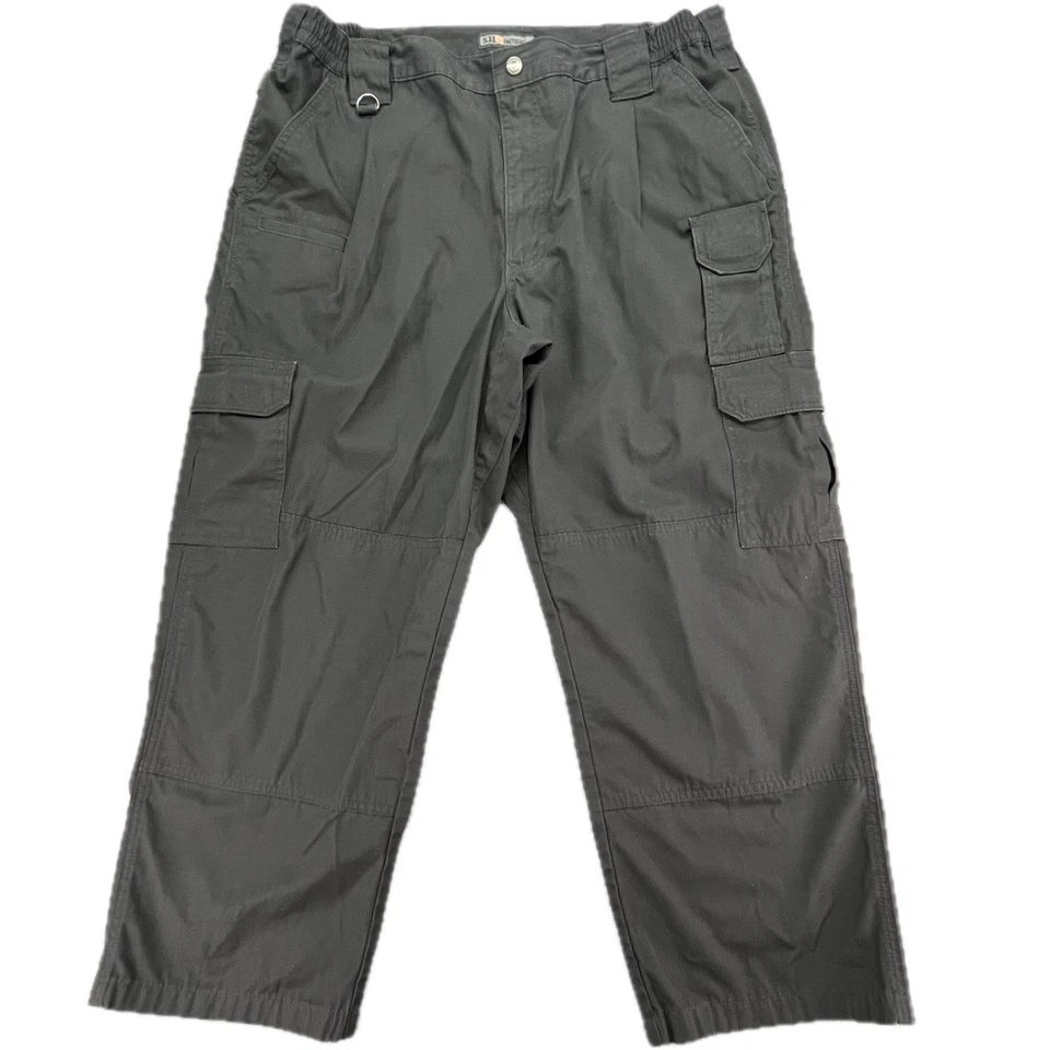 Pantalones cargo tácticos para hombre 5,11 negros talla 40x26 alterados utilitarios trabajo informales Foto 1 de 4