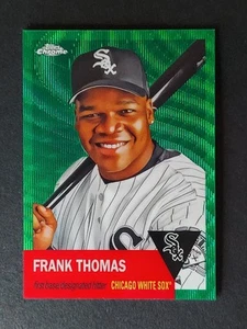 2022 Topps Chrome Platinum Anniversary 466 Frank Thomas rifrattore onda verde /99 - Foto 1 di 2