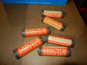 6 A C Gilbert Erector Battery Packs, Later Production, Original - Picture 1 of 2