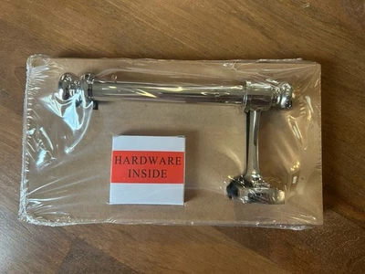 Restoration Hardware Bistro Tissue Toilet Paper Holder Polished Nickel Silver - Image 1 of 4