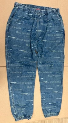 FW19 SUPREME DIMENSION LOGO DENIM SKATE PANTALÓN AZUL TALLA XL Foto 1 de 2