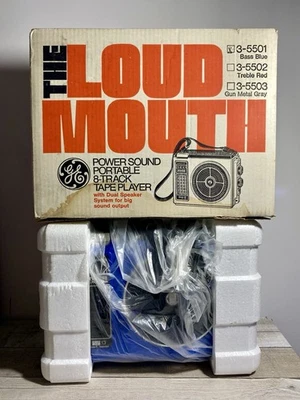 Reproductor de cinta de 8 pistas GE The Nicest reparado THE LOUDMOUTH (ver video en uso) Foto 1 de 4