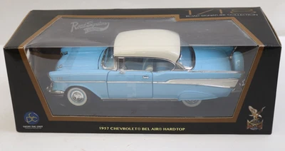 Road Signature 1957  LightBlue Chevy Bel Air  1:18 Scale Diecast NIB With Bands - Image 1 of 4