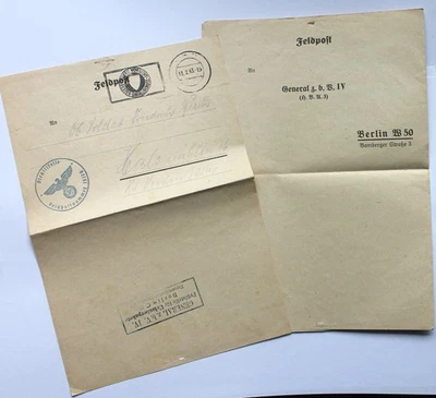 Feldpostbrief m. Inh. 1943 Prüfstelle für Urlauberpakete / Führerpaket ansehen ! - Bild 1 von 4