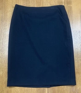Talbots Damengröße 4 schwarz gerader Bleistiftrock Schlitz Reißverschluss gefüttert - Bild 1 von 5