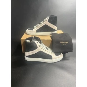 Zadig & Voltaire NIB ZV1747 High Flash Leopard Suede Size FR38/US 7 MSRP $448 - Picture 1 of 9