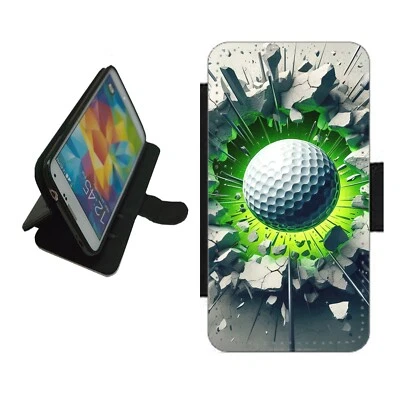 Golf Phone case wallet flip cover For iPhone Samsung Pixel GOL2 Fun novelty - Image 1 of 4
