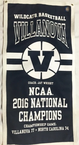 Villanova Wildcats Basketball 2016 NCAA National Championship Banner Cover