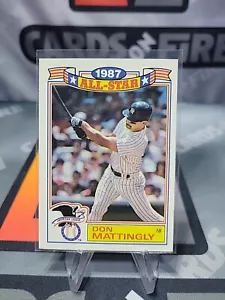 DON MATTINGLY 1988 TOPPS 1987 ALL STAR SPIEL GEDENKKARTE #2 NY YANKEES - Bild 1 von 2
