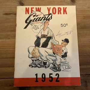 1952 New York Giants Baseball Jahrbuch Willie Mays Autogramm PSA/DNA Authentifizierung - Bild 1 von 7