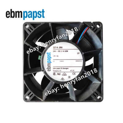 Ebmpapst 3214JH4 Axial Fan DC 24V 13000RPM 2.1A 92*92*38MM Cooling Fan - Image 1 of 4