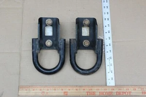 Ford OEM 2009-2020 F150 F-150 Front Tow Hook Pair Set Bolts Black FL3Z-17A954-E - Foto 1 di 3