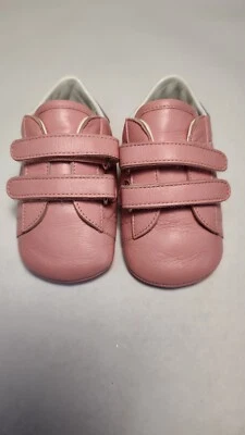 Zapatillas bebé Gucci de cuero rosa Foto 1 de 4
