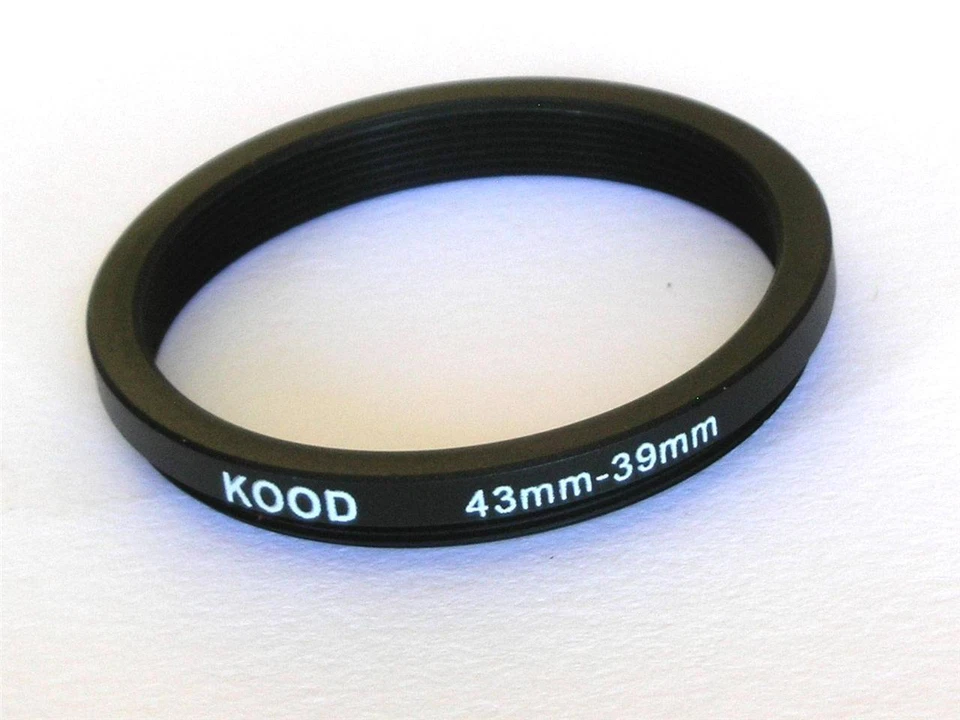 STEP DOWN ADAPTER 43MM-39MM STEPPING RING 43 TO 39MM 43-39 STEP DOWN RING - Image 1 of 1