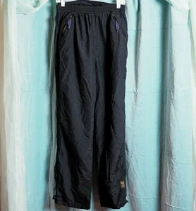 VTG 90s Helly Hansen Black Retro Waterproof Breathable Outdoor Snow Rain Pants M - Picture 1 of 10