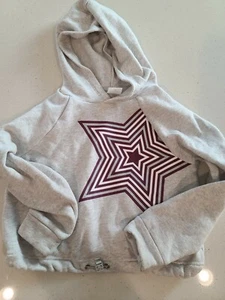 Athletic Works Girls Gray Pullover Sweater Medium kids Star - Picture 1 of 6
