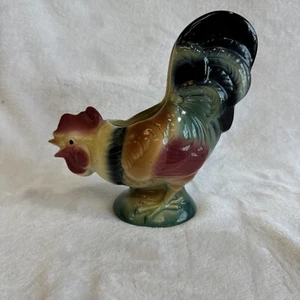 Vintage Royal Copley Low Tail Common Rooster Planter 7 1/2” SEE PHOTOS CLOSELY - Picture 1 of 10
