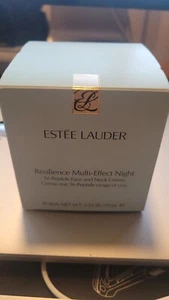 Crema facial y cuello Estee Lauder Resilience multiefecto noche tripéptido 2,5 oz - Imagen 1 de 1