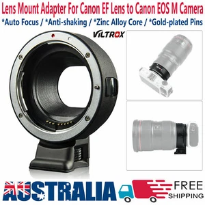 Viltrox EF-EOS M Lens Mount Adapter for Canon EF EF-S to Canon EOS M50 M5 6 3 10 - Picture 1 of 12