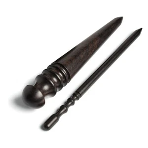 2-Piece Leather Burnishing Tool Set – Tapered Wood Slicker and Slim Edge Tool - Picture 1 of 9