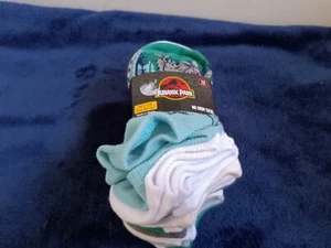 12 Pair Kid's Jurassic Park No Show Socks Size: Medium 10-3 - Picture 1 of 1