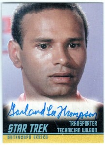 STAR TREK THE ORIGINAL SERIES ARCHIVES 2009 A213 GARLAND LEE THOMPSON AUTOGRAPH