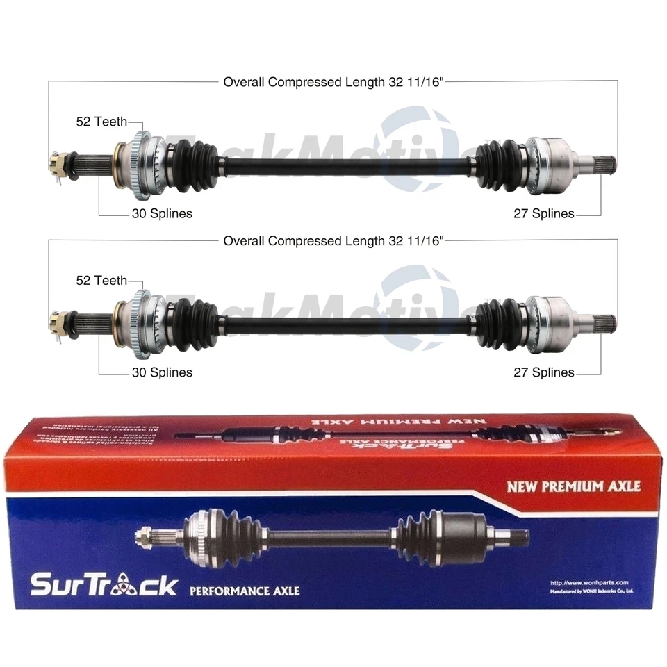 Juego de 2 ejes de eje trasero CV SurTrack para Hyundai Santa Fe AWD 2007-2009 Foto 1 de 1