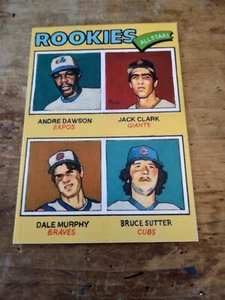 Carta da baseball stampa carta arte del 1977 carta rookie con Dale Murphy & Andre Dawson - Foto 1 di 2