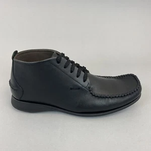 Zapatos Lacoste para hombre de cuero negro mocasines con cordones zapatos clásicos UK6 - Imagen 1 de 12
