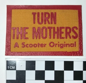TURN THE MOTHERS A Scooter Original Patch Vintage motorcycle biker - Picture 1 of 3