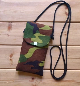 CUSTODIA CELLULARE CATENA CELLULARE calza cellulare TESSUTO HANDMADE cinturino PER IPHONE 14 PLUS / 13 - Foto 1 di 3