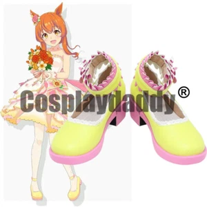 Uma Musume: Pretty Derby Mayano Top Gun versión de boda Zapatos con volantes Cosplay X002 - Imagen 1 de 5