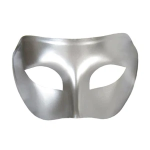 Máscara de Mascarada Veneciana Plateada ~ MARDI GRAS, BODA, GRADUACIÓN, DISFRAZ DE FIESTA MÁSCARA - Imagen 1 de 2