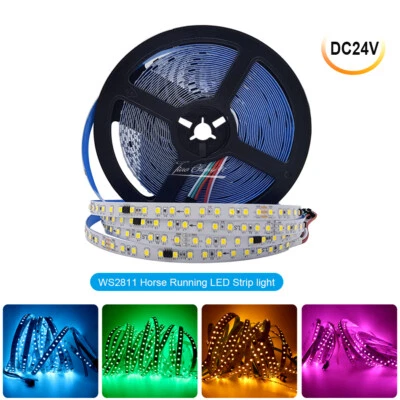 24V WS2811 Horse Running LED Strip 16703 IC Single color Addressable LED Strip - Image 1 of 4