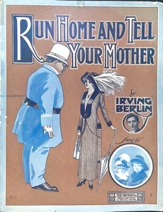 Run Home And Tell Your Mother Sheet Music Rutan's Song Birds Irving Berlin 1911 - Picture 1 of 3