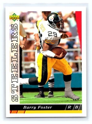 1993 Upper Deck  #345 Barry Foster - Pittsburgh Steelers HOF VINTAGE - Image 1 of 2
